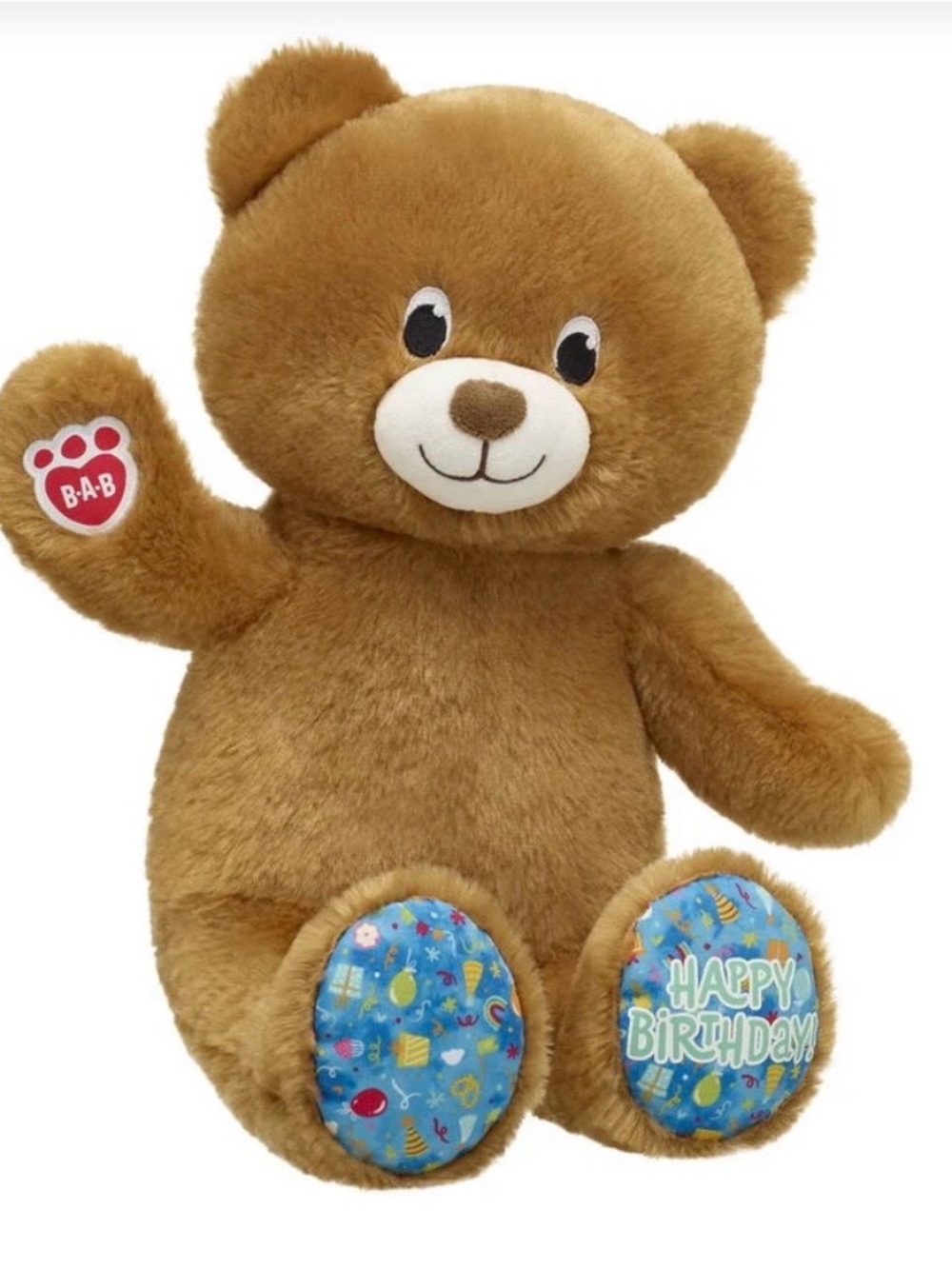 Build-a-bear Happy Birthday stuffed bear NWT